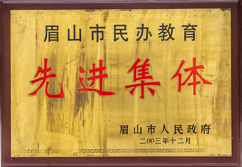 眉山市民办教育先进集体